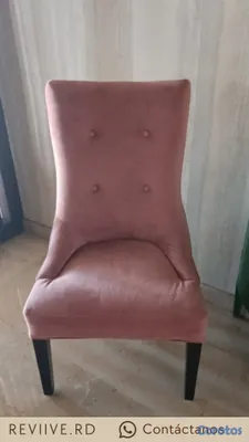 muebles y colchones - Sillad Accent Velvet Rosa - Impecable 10