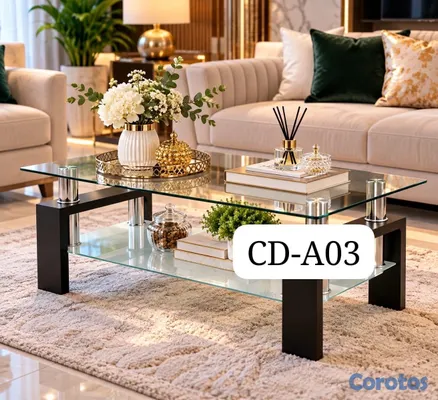 decoración y accesorios - *MESAS DE CENTRO DE CRISTAL*

▪️CUADRADAS

▪️*MEDIDA:100X60CM*
 2