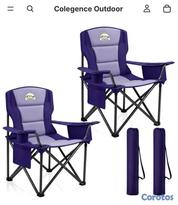 muebles y colchones - Sillas de playa o camping plegable, bolsa incluida 4