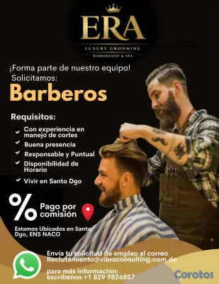 empleos disponibles - Personal para BarberShop en Naco 3