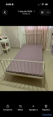 muebles y colchones - cama para niña en hierro 4