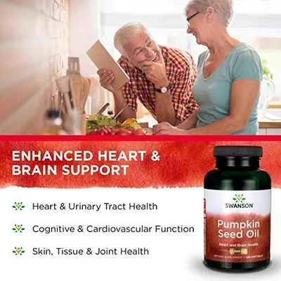 Salud y Equipamiento Médico - Pumpkin Seed Oil Aceite Semilla Calabaza 100 Softgels 1000mg 3