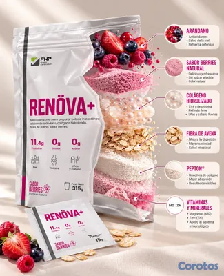 salud y belleza - RENÖVA+ Colágeno todo en uno – Sabor Berries 4