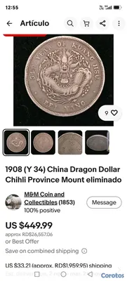 hobby y coleccion - Monedas CHINAS DE LA  Plata de la DINASTÍA del 1800 hacia Riba 20