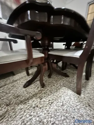 muebles y colchones - Juego de comedor en caoba 3