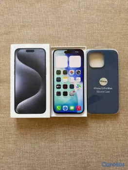 celulares y tabletas - iphone 15 pro max blue titanium 256 GB desbloquead
