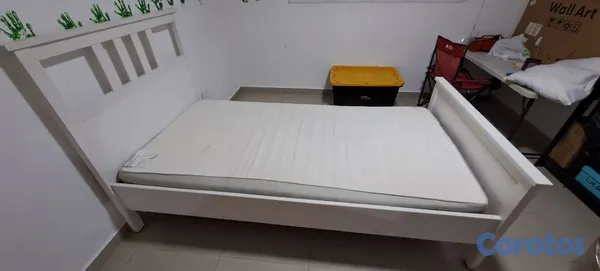muebles y colchones - Cama Twin Ikea con Colchon 3