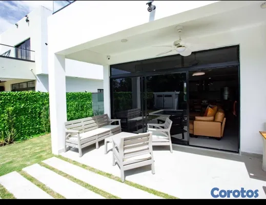 casas vacacionales y villas - Villa en alquiler en VistaCana Amueblada 3 habitaciones piscina y jardín privado 5