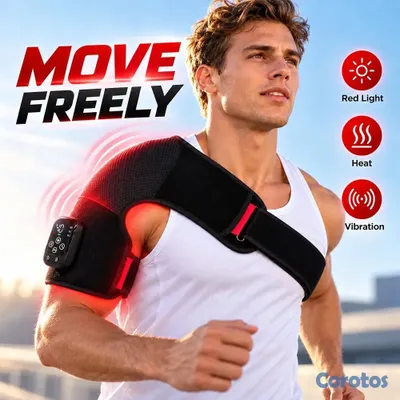 Salud y Equipamiento Médico - 🔥 ¡TERAPIA DE LUZ ROJA PARA HOMBRO! 102 Calor + Vibración Recargable 5000mAh 💪 3