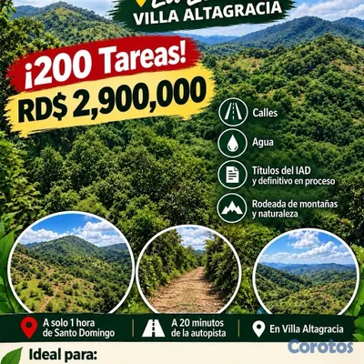solares y terrenos - 200 TAREA X 2.9/ LA LOMITA, VILLA ALTAGRA📍🤯 5