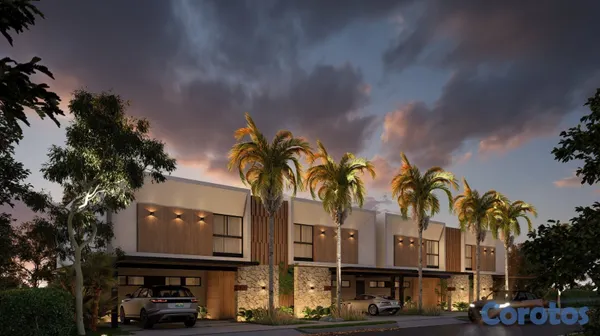 casas vacacionales y villas - Villas tipo TownHouse en Las Canas de Cap Cana 3