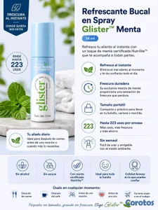 🌬️✨ Refrescante Bucal en Spray Glister™ Menta