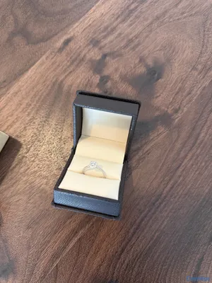 joyas, relojes y accesorios - ANILLO DE COMPROMISO EN ORO BLANCO 14K CON DIAMANTES 9