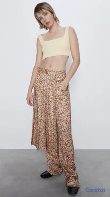 ropa para mujer - Pantalon ZARA con falda desmontable 3