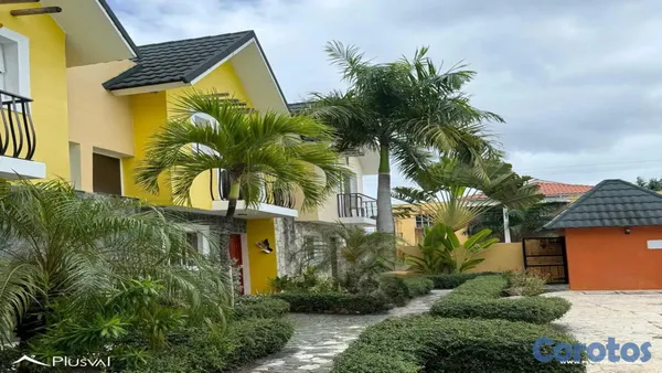 casas vacacionales y villas - Villa tipo townhouse en venta en Punta Cana 6