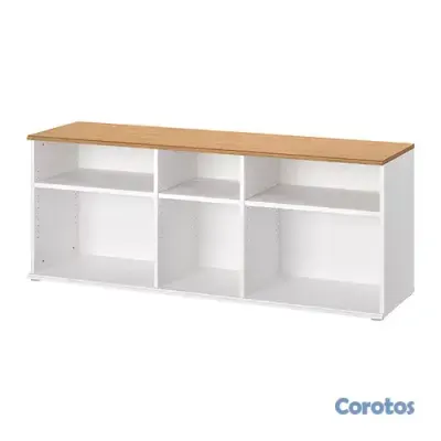 muebles y colchones - Mueble para TV IKEA SKRUVBY blanco con tablero efe 7