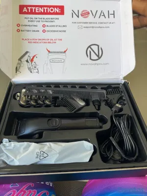 salud y belleza - máquina de recortar novah original con todo sus accesorios  2