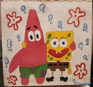 Cuadrito de Dormitorio de Bob esponja 