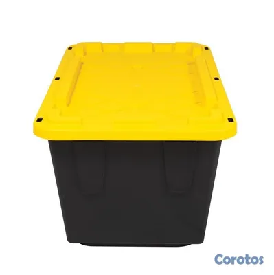 herramientas, jardines y exterior - 2 Cajas de Almacenamiento Grandes (40 Galones / 15 7