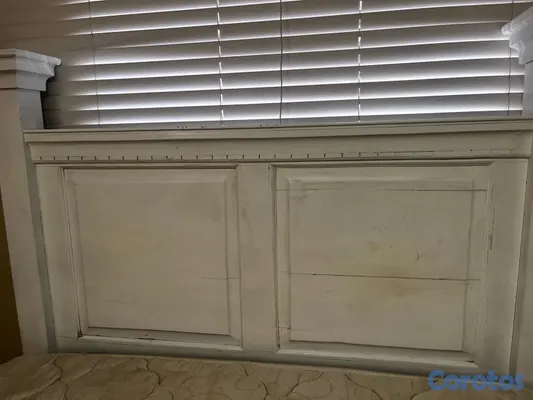 muebles y colchones - cama en roble auténtica con colchón incluido  3