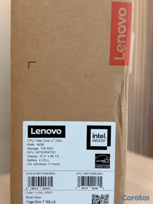 computadoras y laptops - LENOVO YOGA SLIM 7 15ILL9 15.3’’ 2.8K TOUCH U7 256V 16GB RAM 1TB SSD 2