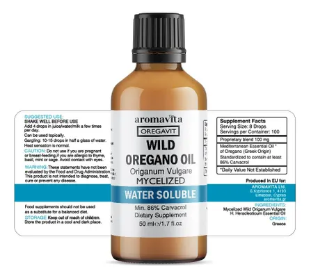 Salud y Equipamiento Médico - Aceite Oregano Soluble En Agua Aromavita 2