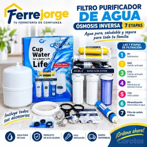 sistema ósmosis purificador de agua 