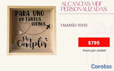 Alcancías MDF Personalizadas