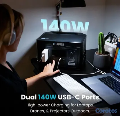 plantas e inversores - OUPES Exodus 1200 Power Station 1200W/992Wh Solar Generator LFP Battery Camping 2