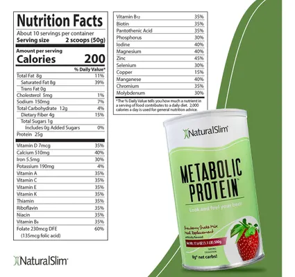 Salud y Equipamiento Médico - Batido De Mezcla De Proteina De Suero Natural Slim Fresa 2