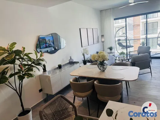 apartamentos - RENTA ELEGANTE APARTAMENTO AMUEBLADO CON VISTA PIS 6