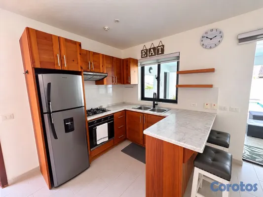 apartamentos - Apartamento amueblado con piscina privada cerca de Playa Las Ballenas 3