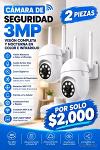 CAMARAS DE SEGURIDAD 2X2,000