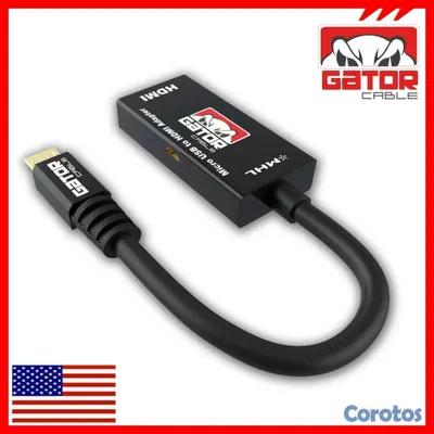 accesorios para electronica - CABLE CONVERTIDOR ADAPTADOR MHL MICRO USB 2.0 A HDMI. 2