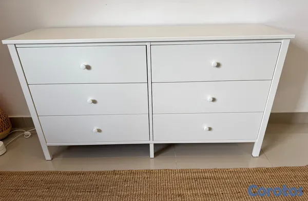 muebles y colchones - Gavetero IKEA KILBERGET blanco, 6 gavetas 3