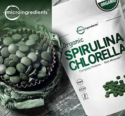 Salud y Equipamiento Médico - Clorella Y Espirulina Organica 3000mg, 720 Tabletas 2