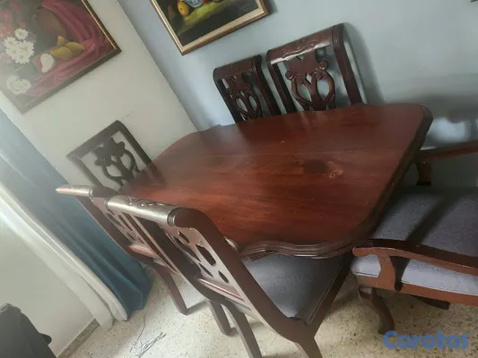 muebles y colchones - Vendo hermoso Juego de comedor en caoba 4
