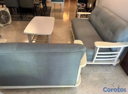 muebles y colchones - Juego de muebles sala de estar en excelentes condi 3