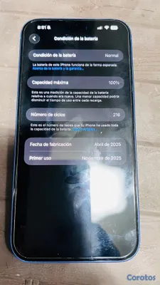 celulares y tabletas - iPhone 16 plus, usado como nuevo// condición de ba 3
