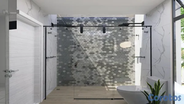 casas vacacionales y villas - Vista Cana, Amplias Villas con 4 habitaciones con piscina 9