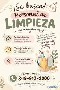 se busca empleada doméstica 