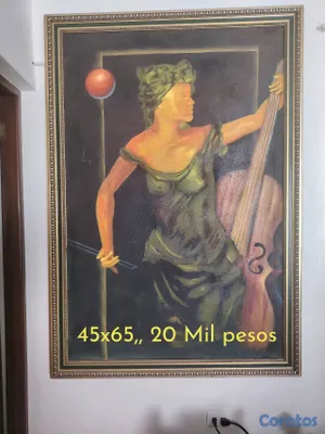 decoración y accesorios - CUANDROSY PINTURAS, EN ÓLEO EN EXCELENTES CONDICIONES  5