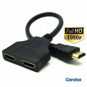 Spliter HDMI 2 en 1, proyecta la misma imagen en 2 pantallas
