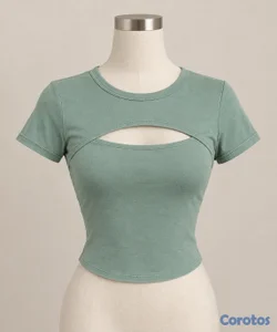 Blusa Verde Menta con Abertura Frontal 💚

