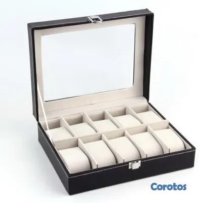 joyas, relojes y accesorios - ⌚ Caja Doble para Almacenamiento de Relojes 4