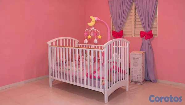 muebles -  Vendo Hermosa Cuna de Madera Blanca  ¡Como Nueva! 4