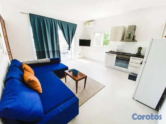 apartamentos - Hermoso apartamento amueblado con jardín y piscina. 8