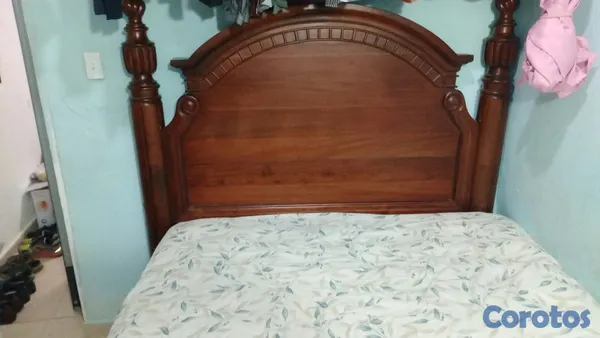 muebles y colchones - juego de habitación de Caoba puro de oportunidad  2