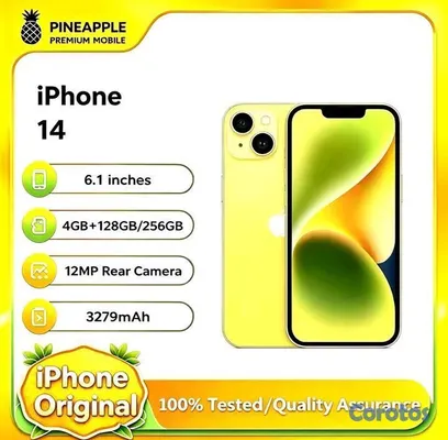 celulares y tabletas - iPhone 14 reacondicionado al 98%, 4 GB RAM, 128/256 GB ROM,versiónestadounidense 4