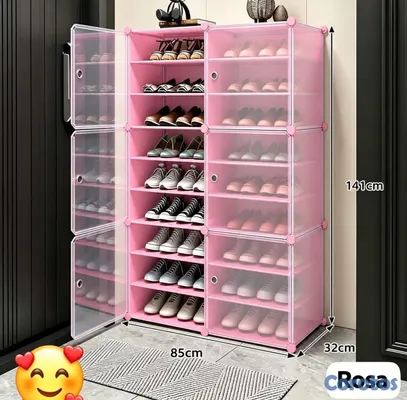 muebles y colchones - Zapatera Plástica de 9 Niveles
Material: Plástico y metal
Medidas: 85 × 32 × 141 5